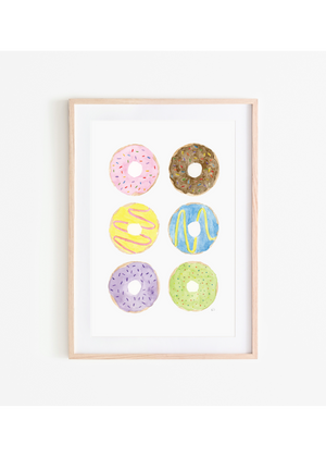 Kids Watercolor Workshop - Donuts
