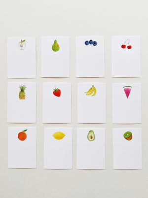 Mini Notecards - Fruit