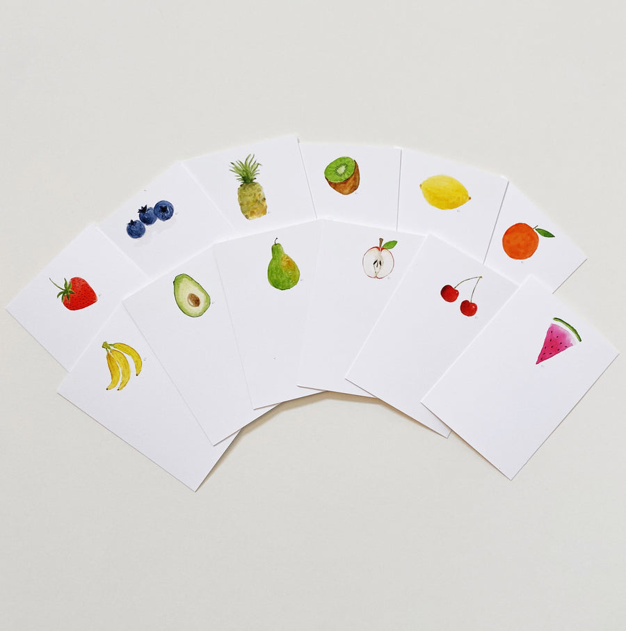 Mini Notecards - Fruit