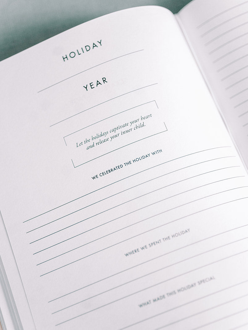 Holiday Journal by Archive Collection Entry Page